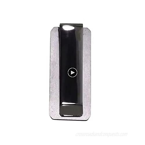 Colibri Jewelry Ascari Polished Black Stainless Steel Pachmayr Pattern Money Clip