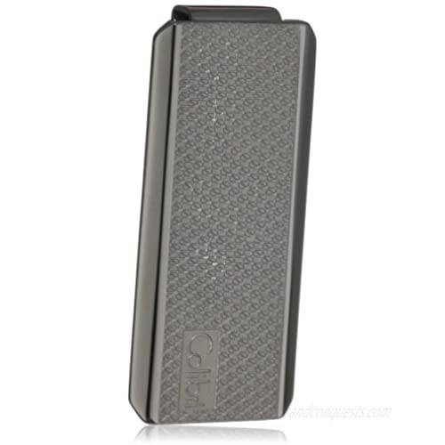 Colibri Jewelry "Ascari" Polished Black Stainless Steel Pachmayr Pattern Money Clip