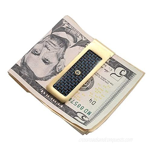FORCEHOLD Stainless Steel Money cash Clip Slim Wallet Credit Card Holder Minimalist Wallet