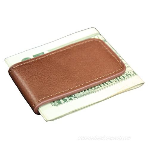 Genuine Leather Magnetic Money Clip Multiple Colors