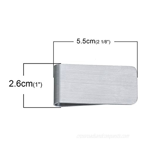 Money Clips 20 Pack Stainless Steel Blanks for Engraving or Personalize Bulk Wholesale