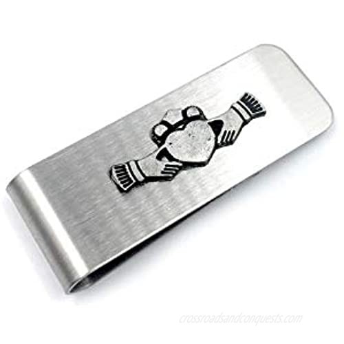 Mullingar Pewter Money Clip with Claddagh from Ireland