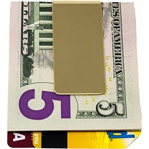 Shiny Gold Stainless Steel Boxed Money Clip