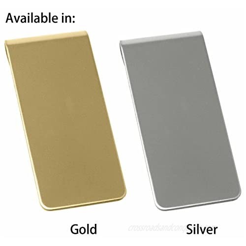 Shiny Gold Stainless Steel Boxed Money Clip
