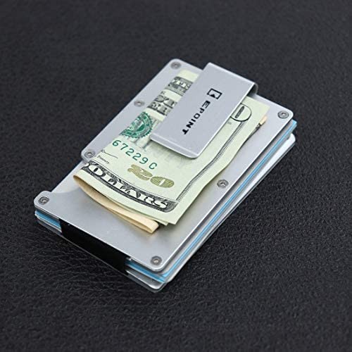 Slim Stainless Steel Money Clip Aluminum Wallet C.B.AK.D.002 Epoint Silver