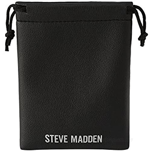 Steve Madden Stainless Steel with Black IP Plating Money Clip for Men