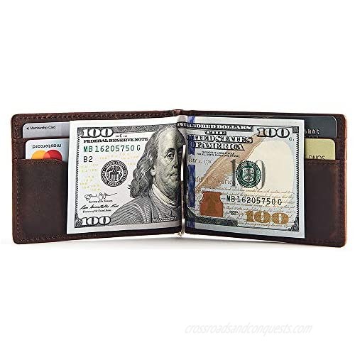 YBONNE 2Pcs 68mm Spring Metal Money Clip Insert Bar Replacement for Bifold Wallet