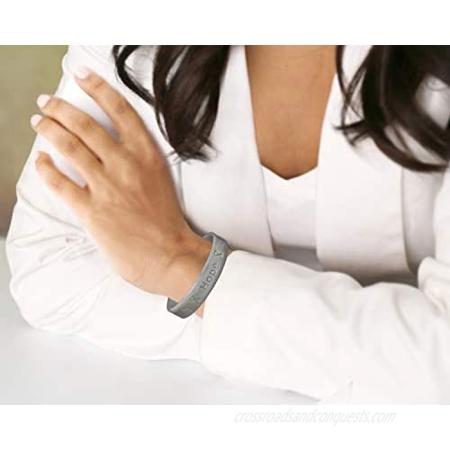 Fundraising For A Cause | Gray Silicone Bracelet - Gray Ribbon Awareness Silicone Bracelet for Adults (1 Bracelet)