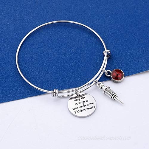 Gzrlyf Phlebotomist Bracelet Phlebotomist Gifts only the Strongest Women Become Phlebotomists