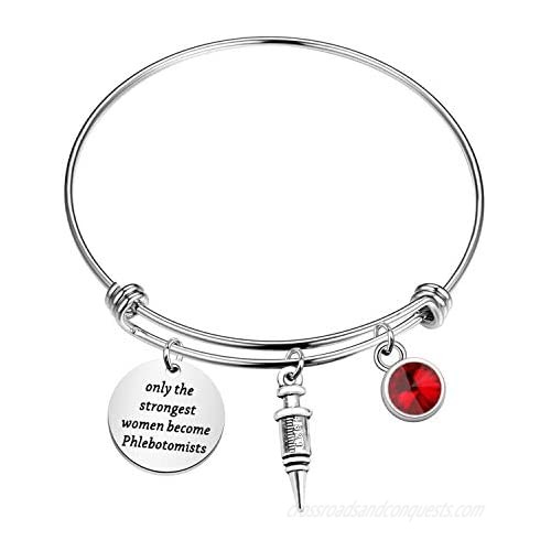Gzrlyf Phlebotomist Bracelet Phlebotomist Gifts only the Strongest Women Become Phlebotomists