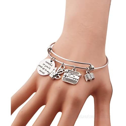Gzrlyf Women Writer Bracelet Only the Strongest Women Become Writers Inspirational Gifts for Writer Author Editor