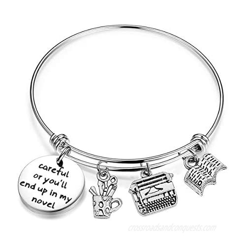 Gzrlyf Women Writer Bracelet Only the Strongest Women Become Writers Inspirational Gifts for Writer Author Editor