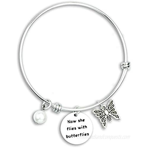 Kivosliviz Butterfly Memorial Gift Butterfly Lover Gift Loss of Love One Gift Sympathy Gift