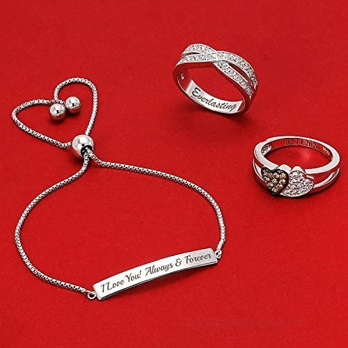 Minimalist Engravable Name Plate Bar Identification ID Bolo Bracelet For Women Teen Sterling Silver Adjustable Customize
