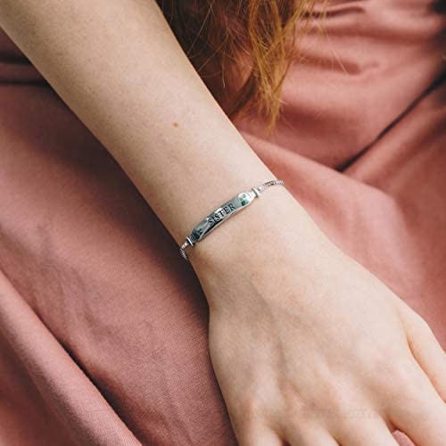Philip Jones Sister ID Friendship Bracelet Created with Austrian Crystals