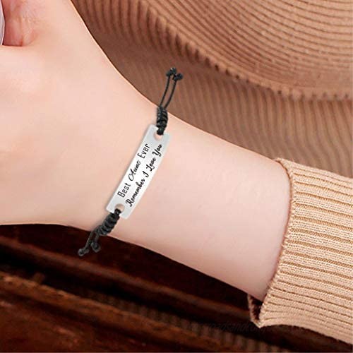 SOUSYOKYO Best Aunt Ever Gifts Remember I Love You Aunt Bracelet Birthday for Her Women Christmas Jewelry