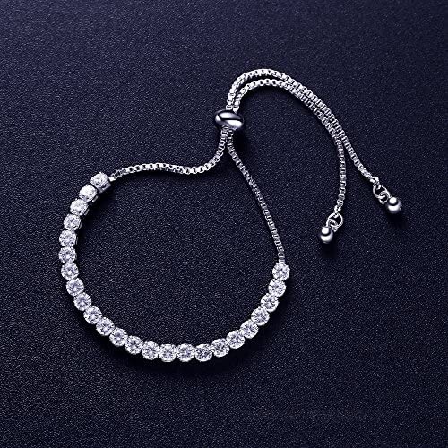 ASHMITA Fashion Adjustable Chain Bracelet for Women Cubic Zirconia Rose Gold Gift Bracelet of Luxury Shining Jewelry