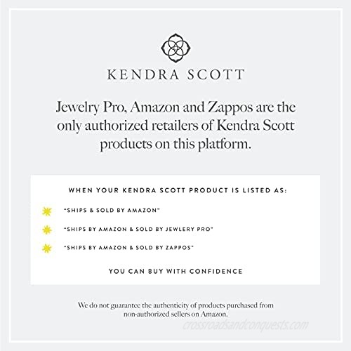 Kendra Scott Elaina Adjustable Chain Bracelet for Women Fashion Jewelry Gold-Plated