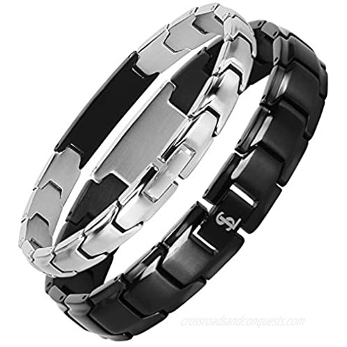 Smarter LifeStyle Elegant Couples His and Hers Distance Bracelets Surgical Grade Steel