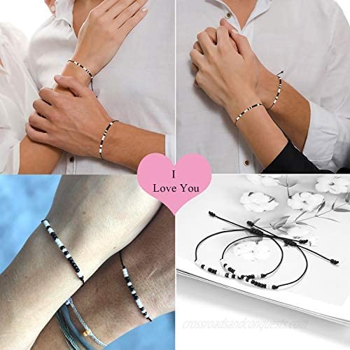 Sincere Morse Code Bracelets Handmade Best Friend Friendship Matching Bracelet Secret Message Unique Jewelry Gift for Men Women …