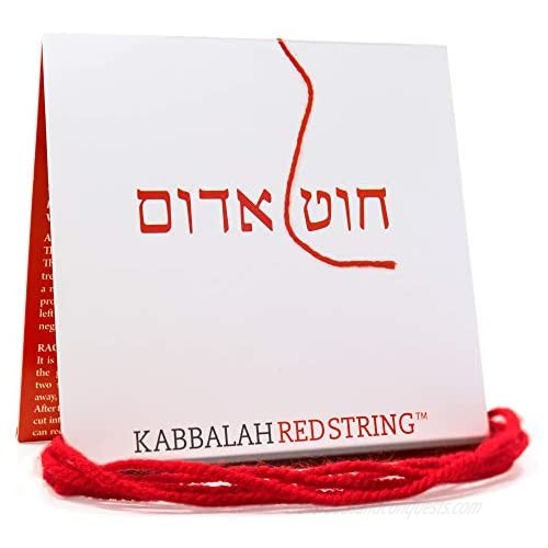 The Original Kabbalah Red String Bracelet from Israel - Red String Bracelet Pack 60 Inch Red String for up to 7 Evil Eye Protection Bracelets - Prayer  Blessing & Instructions Included!