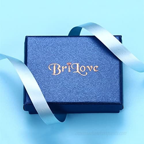 BriLove Women's Wedding Bridal Crystal Marquise-Shape Leaf Stretch Bangle Bracelet