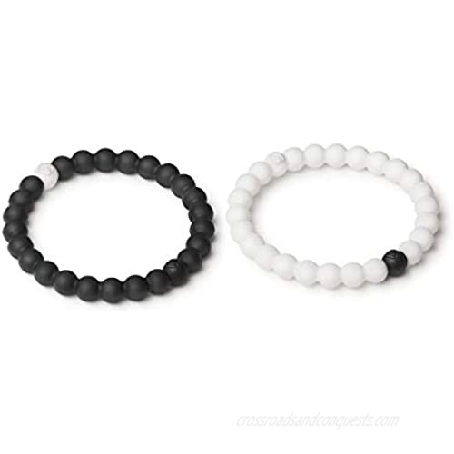 Lokai Black & White Bracelet Pair