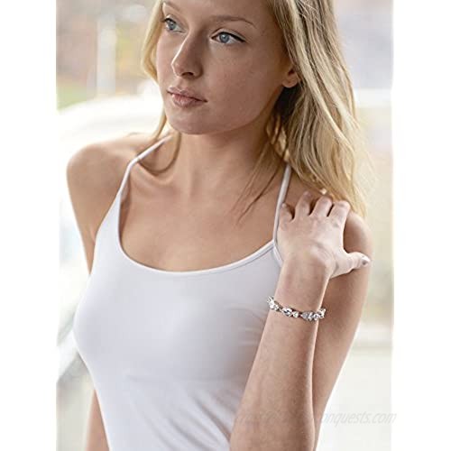 Mariell CZ Bridal Bracelet CZ Tennis Bracelet for Brides Cubic Zirconia Bridal and Wedding Jewelry