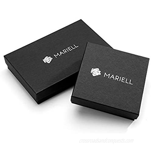 Mariell CZ Crystal Wedding Bridal & Prom Tennis Bracelet for Women 14K Gold Plating 7 Plus ⅜ Extender