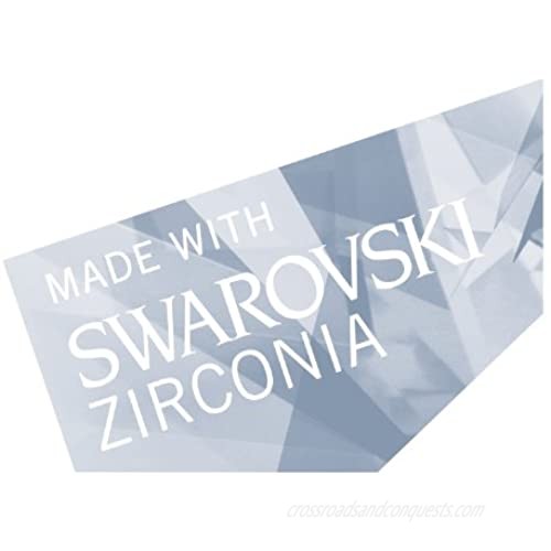 Platinum or Gold-Plated Sterling Silver Swarovski Zirconia Round Tennis Bracelet