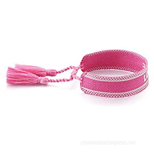 ASTOFLI Woven Friendship Wrap Bracelet Knitted Word Lucky Bracelets Braided Geometric Pattern for Women for Men Unisex Gifts for Birthday Gift for Her