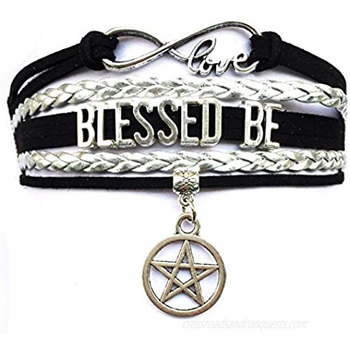 DOLON Blessed Be Bracelet Pentagram Star Charm Witch Gift Wiccan Jewelry
