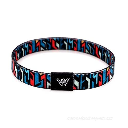 Hang Loose Bands -3 Pack Collectible Wristband Straps. Reversible Individual Bracelets. 2 Sizes. Perfect Mix and Match Bracelets for Women Men & Teen