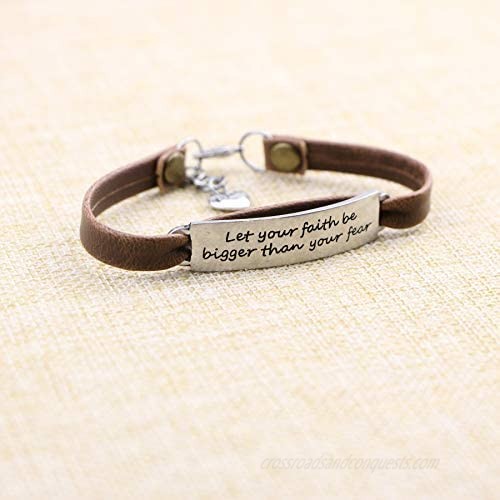 Yiyang Leather Bracelets Jewelry for Women Inspirational Bracelets Gift for Her