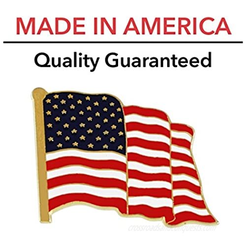 Forge American Flag Lapel Pin Proudly Made in USA (1 Piece)