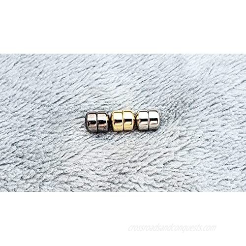 Hijab Magnets - Strongest Commercial Strength Magnetic Hijab Pins: Gold Silver Charcoal [Pack of 3]