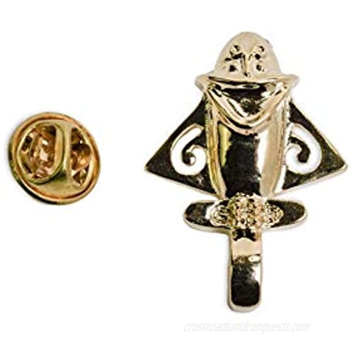 Pre-Columbian 24k Gold Plated Lapel Pin | Ancient Aliens Columbian Airplane Gold Lapel Pin | Gold Lapel Pin Unisex Jewelry | Quimbaya Lapel Pin | Plane Lapel Pin | Ancient Aliens Lapel Pin A