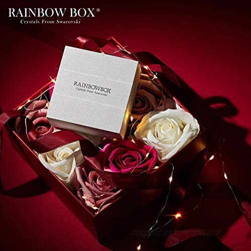 Rainbow Box Brooches for Women Rhinestone from Swarovski Crystal Jewelry Women's Brooches & Pins